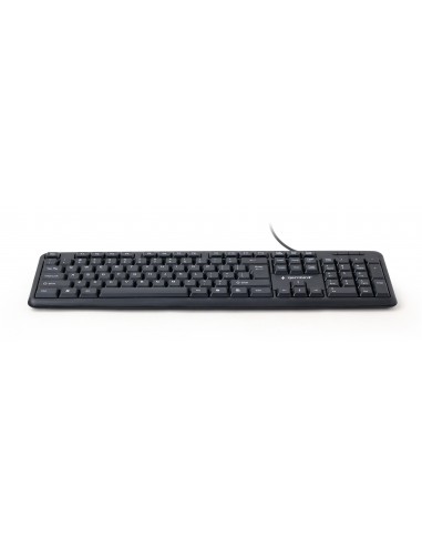 Gembird KB-U-103 teclado USB Inglés de EE. UU. Negro