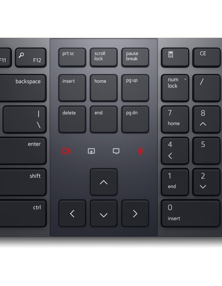 DELL KB900 teclado RF Wireless + Bluetooth QWERTY Español Grafito