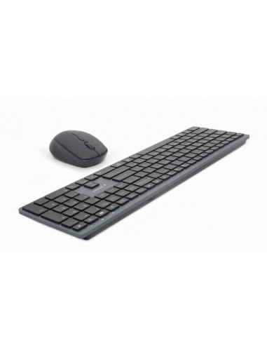 Gembird KBS-ECLIPSE-M500-ES teclado Ratón incluido USB + Bluetooth QWERTY Inglés Negro