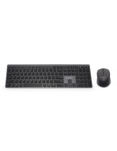 Gembird KBS-ECLIPSE-M500-PT teclado Ratón incluido RF inalámbrico QWERTY Portugués Gris