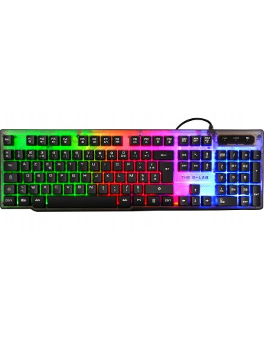 The G-Lab Keyz Neon teclado USB QWERTY Español Negro