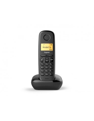 Gigaset A170 Duo Teléfono DECT analógico Identificador de llamadas Negro