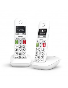 Gigaset E290 Duo Teléfono DECT analógico Identificador de llamadas Blanco 2