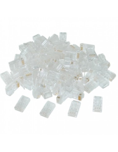 Gembird LC-8P8C-002 100 conector RJ-45 Transparente