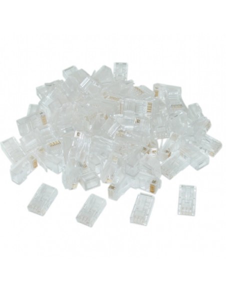 Gembird LC-8P8C-002 100 conector RJ-45 Transparente