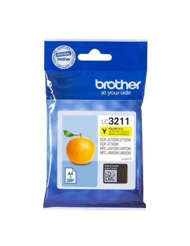 Brother LC3211Y cartucho de tinta 1 pieza(s) Original Amarillo