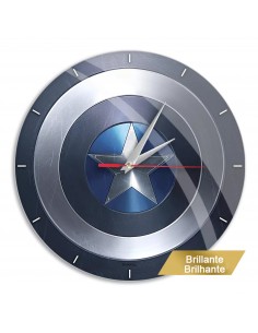 ERT Group Reloj de Pared Brillo Capitán América 001 Marvel Azul