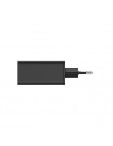 Leotec Cargador 65W GaN 2 USB-C PD + 1 USB-A Negro
