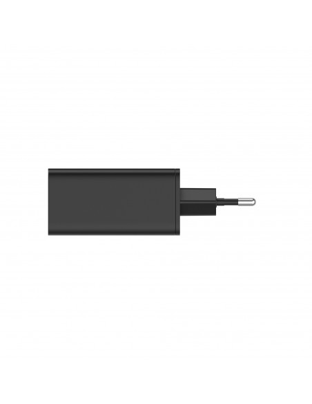 Leotec Cargador 65W GaN 2 USB-C PD + 1 USB-A Negro