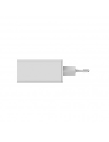 Leotec Cargador 65W GaN 2 USB-C PD + 1 USB-A Blanco