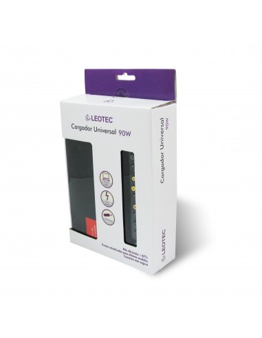 Leotec cargador universal para portátiles de 90W