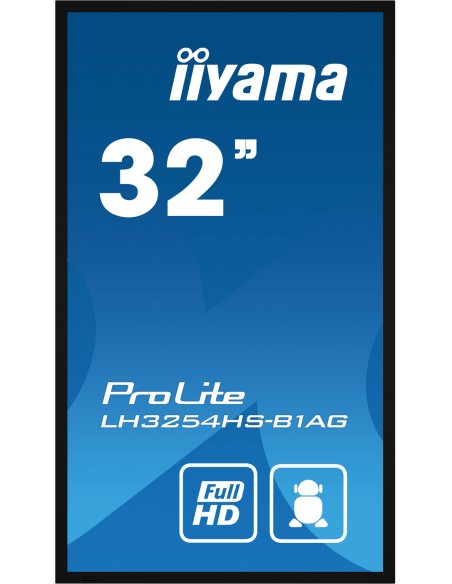 iiyama LH3254HS-B1AG pantalla de señalización Pantalla plana para señalización digital 80 cm (31.5") LCD Wifi 500 cd   m² Full