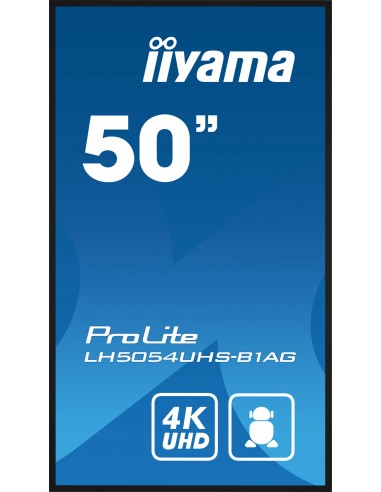 iiyama LH5054UHS-B1AG pantalla de señalización Pantalla plana para señalización digital 125,7 cm (49.5") LCD Wifi 500 cd   m²