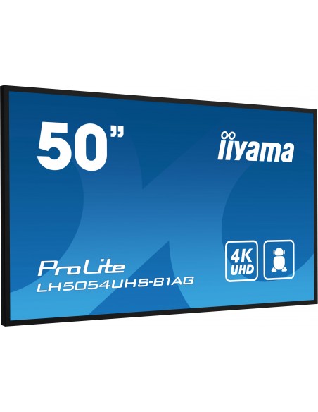iiyama LH5054UHS-B1AG pantalla de señalización Pantalla plana para señalización digital 125,7 cm (49.5") LCD Wifi 500 cd   m²