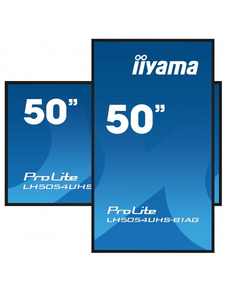 iiyama LH5054UHS-B1AG pantalla de señalización Pantalla plana para señalización digital 125,7 cm (49.5") LCD Wifi 500 cd   m²
