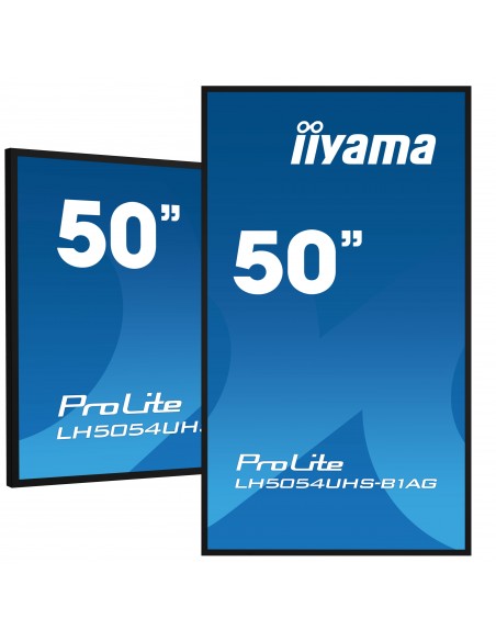iiyama LH5054UHS-B1AG pantalla de señalización Pantalla plana para señalización digital 125,7 cm (49.5") LCD Wifi 500 cd   m²
