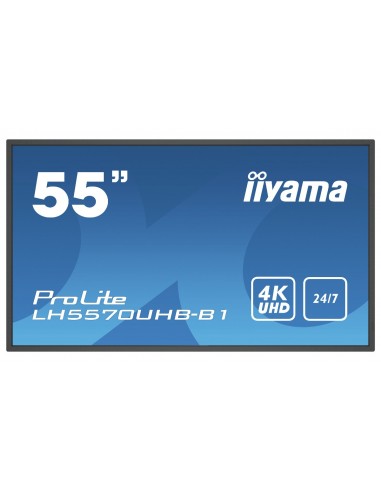 iiyama LH5570UHB-B1 pantalla de señalización Pantalla plana para señalización digital 138,7 cm (54.6") VA 700 cd   m² 4K Ultra