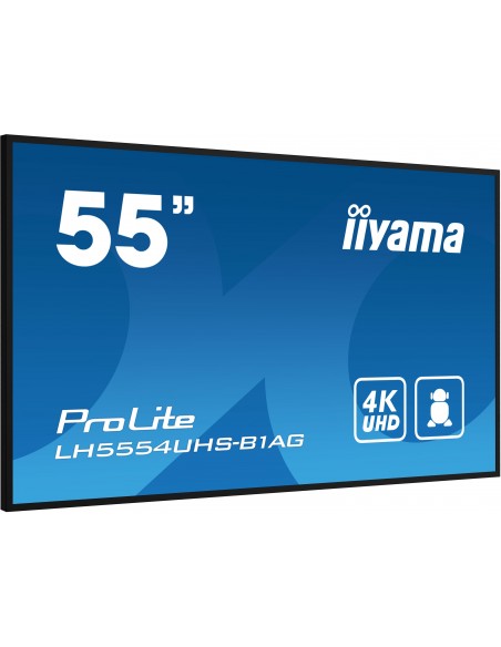 iiyama LH5554UHS-B1AG pantalla de señalización Pantalla plana para señalización digital 138,7 cm (54.6") LCD Wifi 500 cd   m²