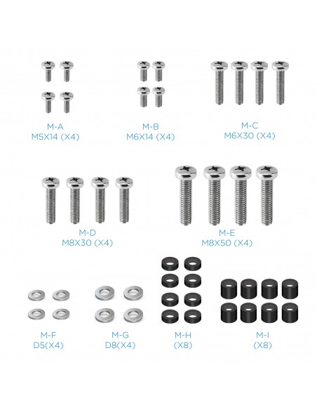 TooQ Soporte de Techo para Pantallas 23"-55", Negro