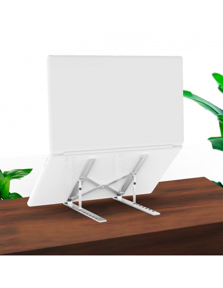 AISENS Soporte de Sobremesa Ajustable para Portatil   Tablet, Plata