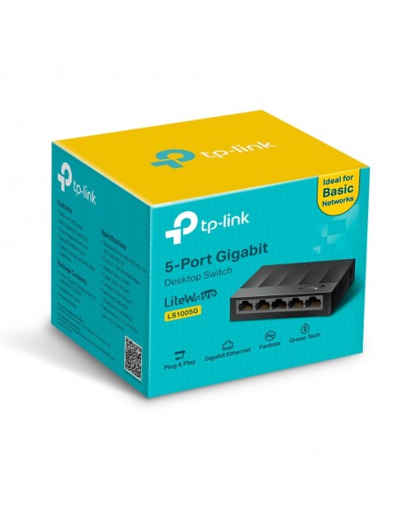 TP-Link LS1005G switch No administrado Gigabit Ethernet (10 100 1000) Negro