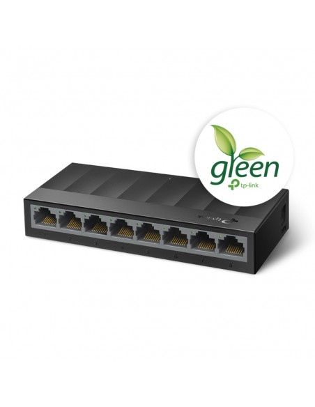 TP-Link LS1008G switch No administrado Gigabit Ethernet (10 100 1000) Negro