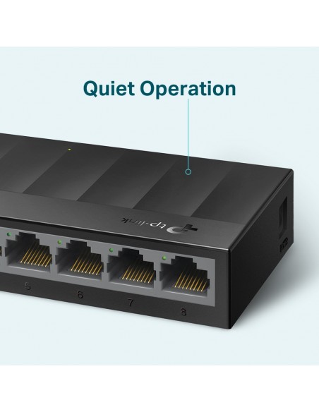TP-Link LS1008G switch No administrado Gigabit Ethernet (10 100 1000) Negro