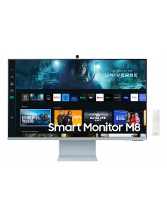 Samsung Smart Monitor M8 S32CM80BUU pantalla para PC 81,3 cm (32") 3840 x 2160 Pixeles 4K Ultra HD LCD Azul