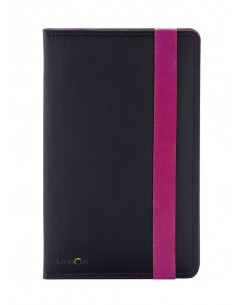 Ziron LY015 funda para tablet 20,3 cm (8") Folio Negro, Púrpura