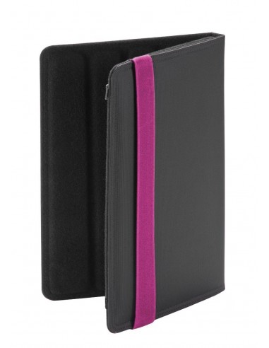 Ziron LY015 funda para tablet 20,3 cm (8") Folio Negro, Púrpura