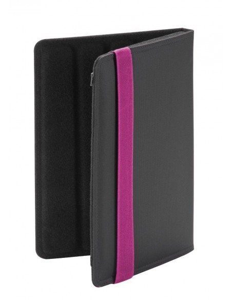 Ziron LY015 funda para tablet 20,3 cm (8") Folio Negro, Púrpura