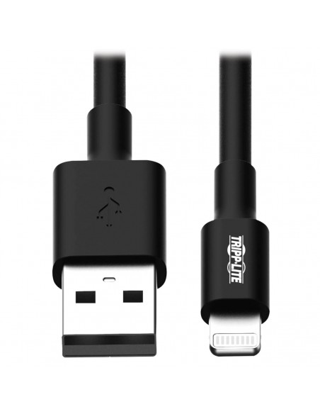 Tripp Lite M100-003-BK Cable de Sincronización y Carga USB A a Lightning, Certificado MFi - Negro, M M, USB 2.0, 0.91 m [3 pies]