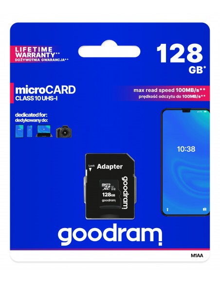 Goodram M1AA 128 GB MicroSDXC UHS-I Clase 10