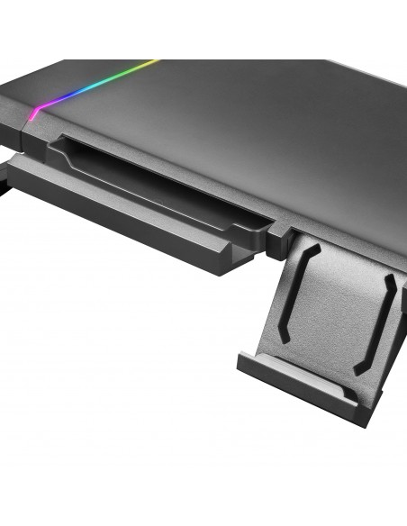 Mars Gaming MGS Soporte Monitor RGB Chroma USB Longitud Ajustable