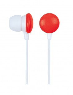 Gembird MHP-EP-001-R auricular y casco Auriculares Alámbrico Dentro de oído Música Rojo, Blanco