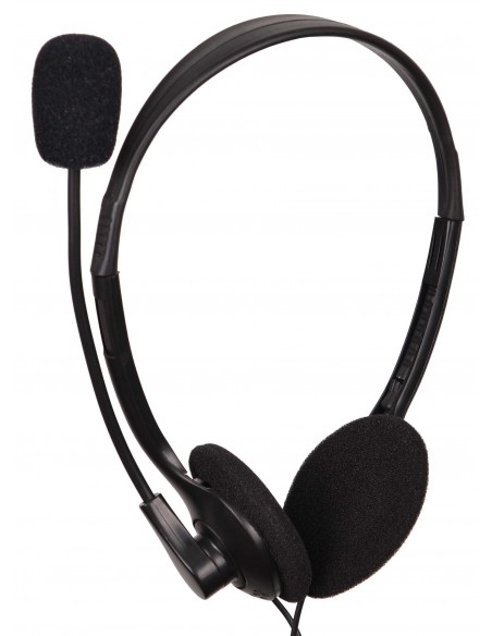 Gembird MHS-123 auricular y casco Auriculares Alámbrico Diadema Llamadas Música Negro