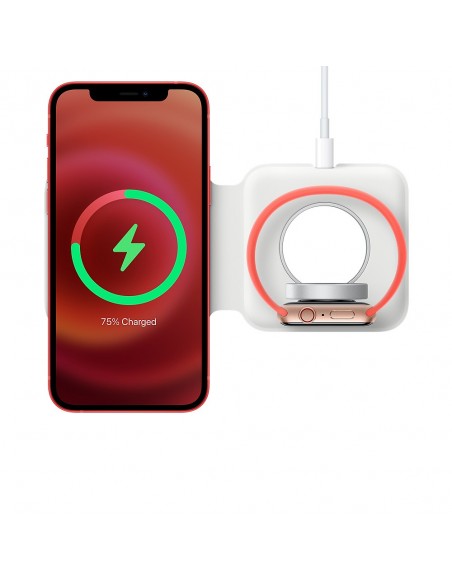 Apple MHXF3ZM A?ES cargador de dispositivo móvil Auriculares, Smartphone, Reloj inteligente Blanco USB Cargador inalámbrico
