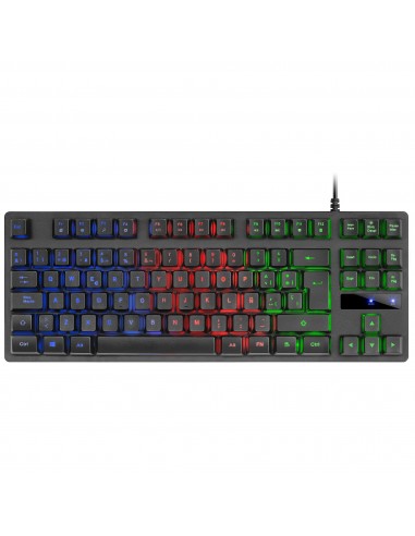 Mars Gaming MK02 Negro Teclado Gaming H-Mech FRGB TKL Antighosting Idioma Español