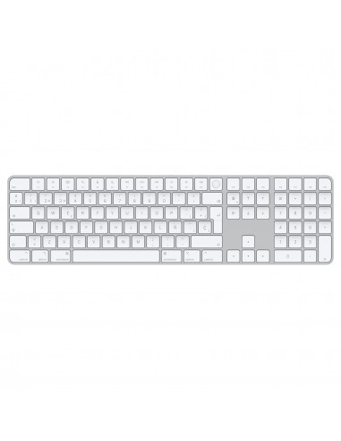 Apple Magic teclado USB + Bluetooth Español Aluminio, Blanco