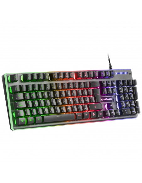 Mars Gaming MK220PT Teclado Gaming H-Mech FRGB Rainbow y Halo Antighosting Idioma Portugués