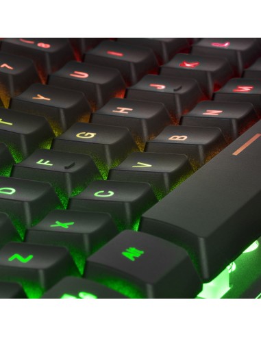 Mars Gaming MK220PT Teclado Gaming H-Mech FRGB Rainbow y Halo Antighosting Idioma Portugués