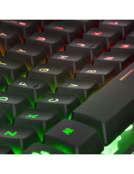 Mars Gaming MK220PT Teclado Gaming H-Mech FRGB Rainbow y Halo Antighosting Idioma Portugués