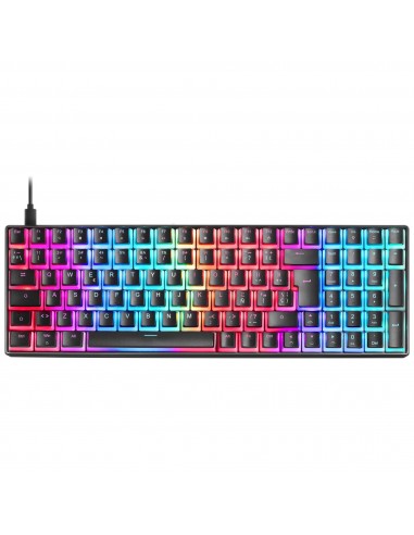 Mars Gaming MKULTRA Teclado Mecánico Negro RGB Compacto 96% Switch Outemu SQ Marrón Español