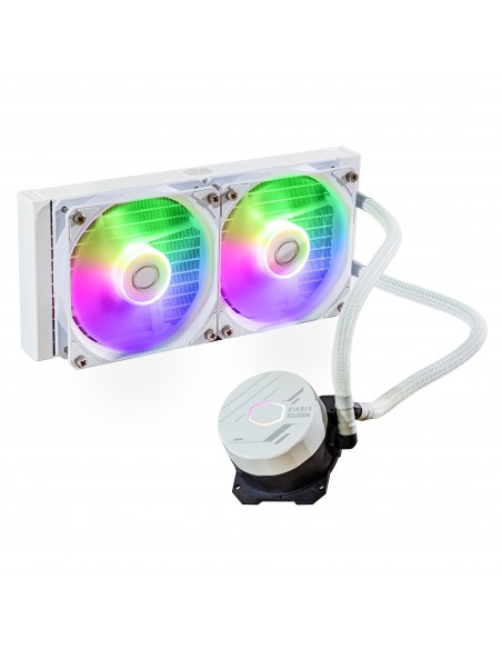 Cooler Master MasterLiquid 240L Core ARGB White Procesador Kit de refrigeración líquida 12 cm Blanco