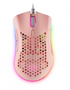 Mars Gaming MMEXP, Ratón Gaming RGB Ultraligero Rosa 2