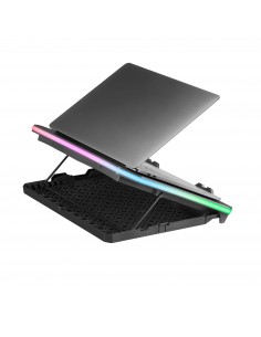 Mars Gaming MNBC6, Base Refrigeradora + Stand XL 19'' ARGB, 3 Ventiladores, Soporte Móvil 2