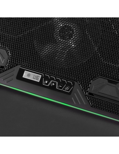 Mars Gaming MNBC6, Base Refrigeradora + Stand XL 19'' ARGB, 3 Ventiladores, Soporte Móvil