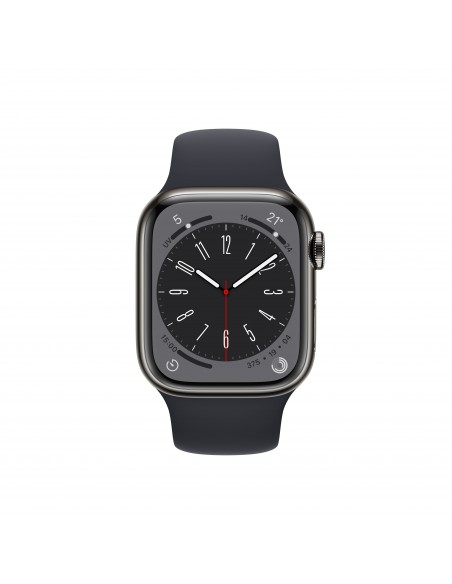 Apple Watch Series 8 OLED 41 mm Digital 352 x 430 Pixeles Pantalla táctil 4G Grafito Wifi GPS (satélite)