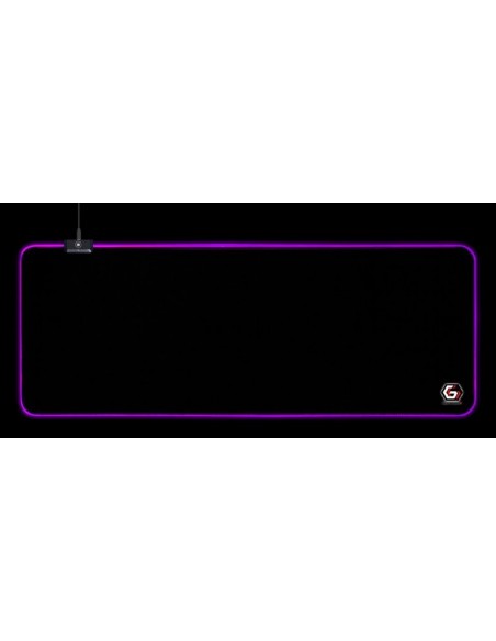 Gembird MP-GAMELED-L alfombrilla para ratón Alfombrilla de ratón para juegos Negro