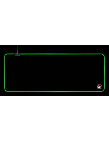 Gembird MP-GAMELED-L alfombrilla para ratón Alfombrilla de ratón para juegos Negro